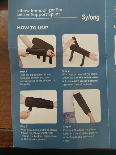 Elbow Brace Support Splint Bending at night.Size(L).New - Picture 4 of 6