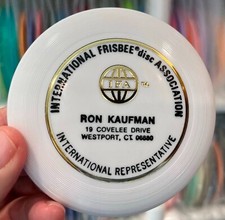  Decades Old Ron Kaufman Vintage MINI New Disc Golf Frisbee IFA 480 Whamo