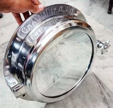 Antique Aluminum Window Porthole Window Heavy Canal Ship Porthole Mirror