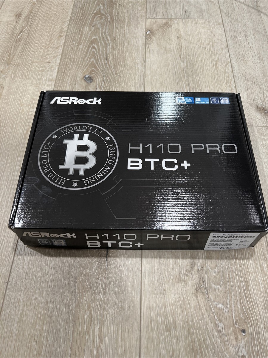 11327 ASRock H110 PRO BTC+ マザーボード/Intel Core i3-6100 3.70Ghz/4GBメモリ セット