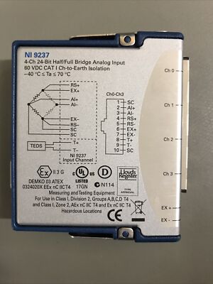 National Instruments NI 9237 4-Channel 24-Bit Half/Full Bridge Analog Input