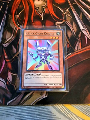 YUGIOH TCG 3X QUICK-SPAN KNIGHT PRC1-EN006 SUPER 1ST EDITION 