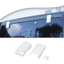 Rear Window Tailgate Glass Hinge Decor Trim For Ford Bronco 21-24 Bright White