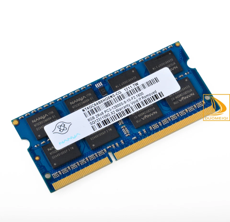 For Nanya 8GB 2RX8 PC3-12800S DDR3 1600Mhz 204Pin SODIMM Laptop Memory RAM - Image 3 of 4