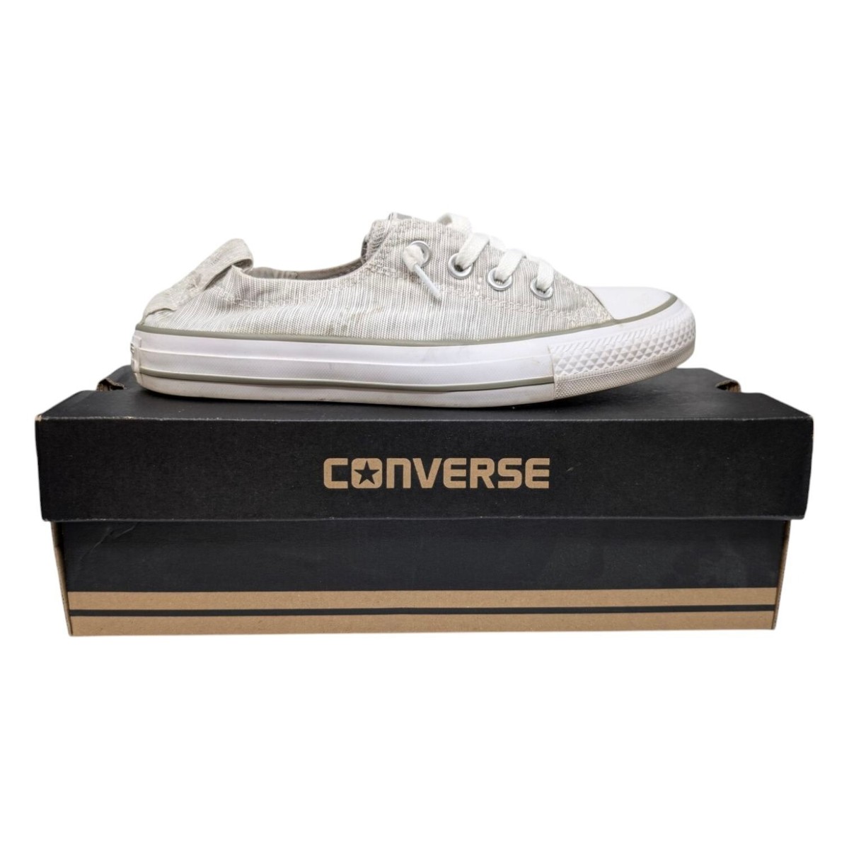 Converse Shoreline Slip On Shoes Womens Light Grey 550506F