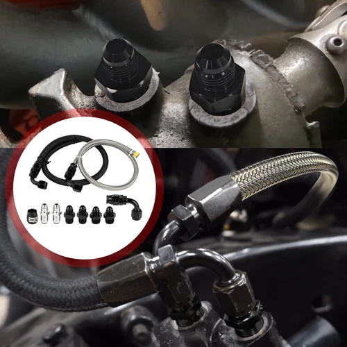Universal Power Steering Hose Kit For 1950-2000 GM LS Swap Replace - Picture 8 of 9