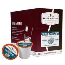 Hawaiian Macadamia Nut Flavored Coffee Pods K-Cup Compatible 24 Count