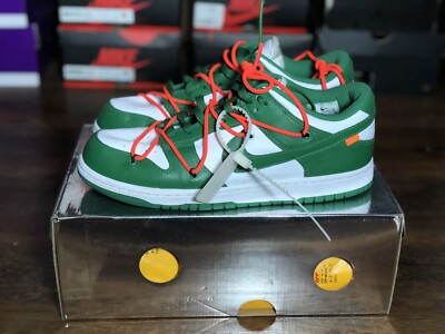 Nike Dunk Low x OFF-WHITE ' Pine Green ' - Size 11 - CT0856-100 | eBay