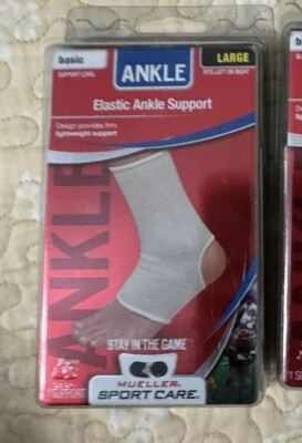 Mueller Sport Care Adjustable Ankle Support  Left Or Right Size Large