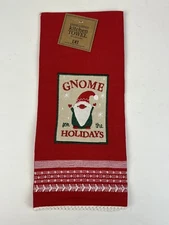 Design Imports DII Gnome for the Holidays Christmas Kitchen Dishtowel Tassle