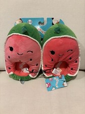 Squishmallow Big Kids Watermelon Slippers. Size 2-3