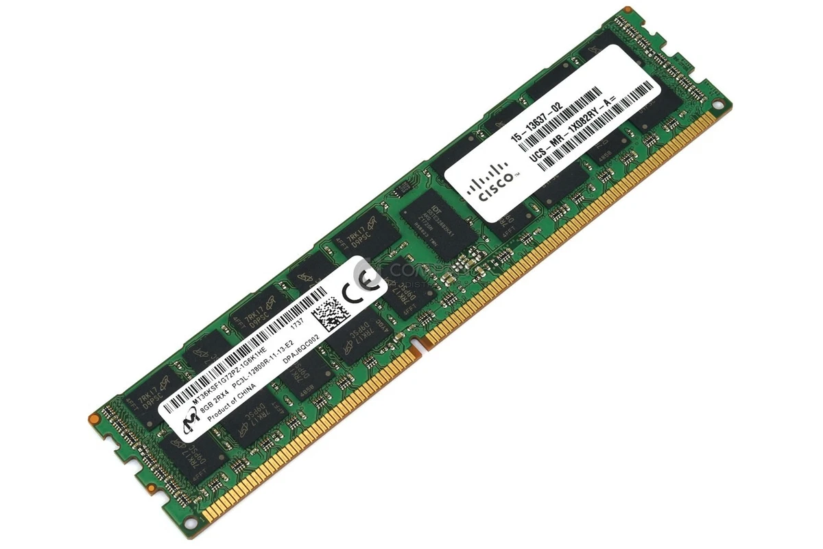 Banco RAM 8GB DDR3 ECC UDIMM PC3-12800 (1600MHz) Per Server - Equivalente Cisco 15-14597-01