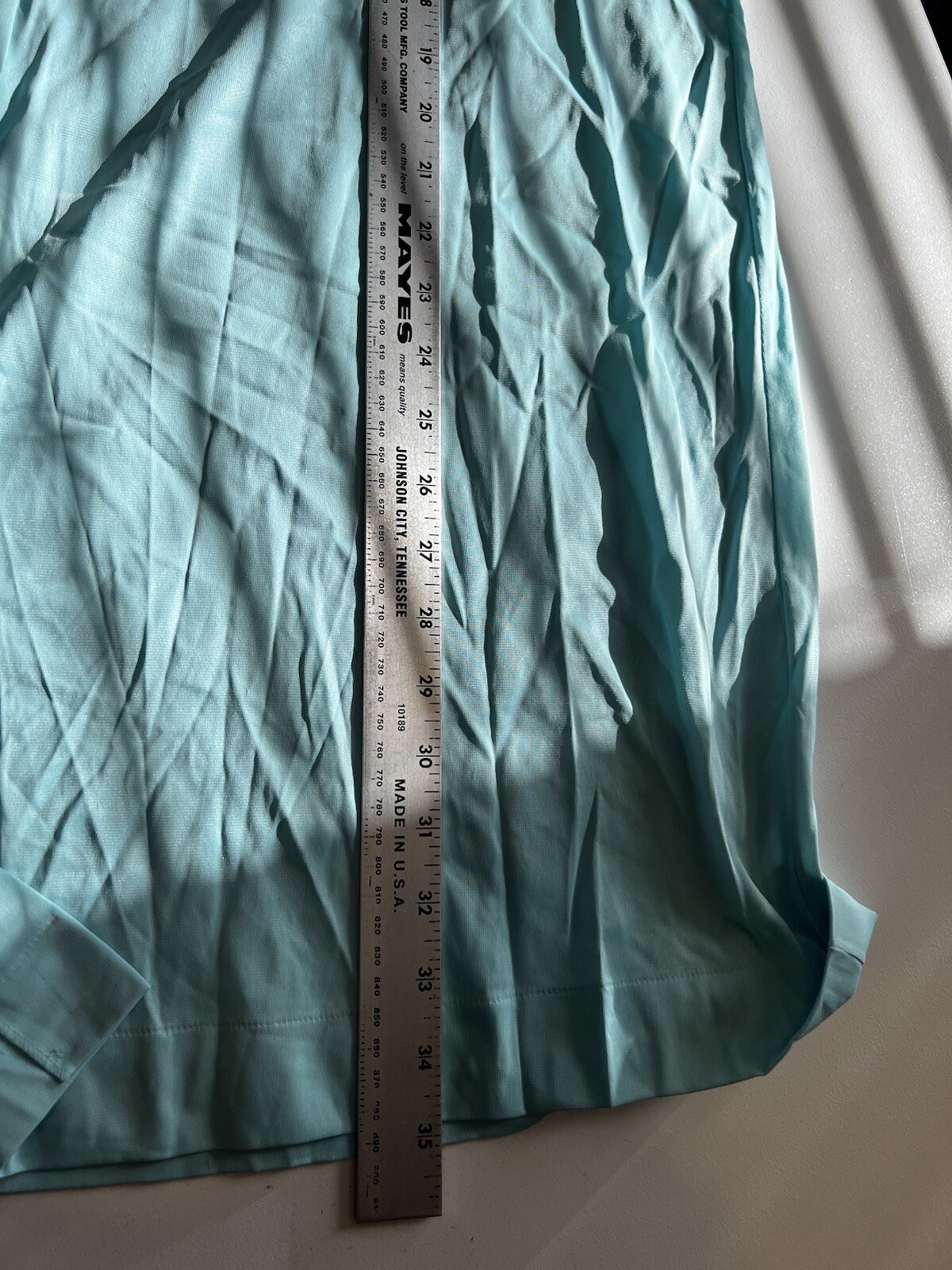 VANITY FAIR Women’s Size 36 Pajama Gown Vintage Nightie Short Sleeve Teal