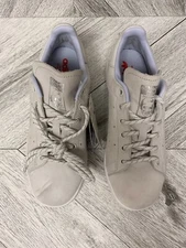 Adidas Originals Mens White  Gray Stan Smith WP Limited Edition Sneakers US 5