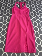 Lulus Bodycon Dress Women’s S Pink Mini Sleeveless V Neck Party Club Cocktail