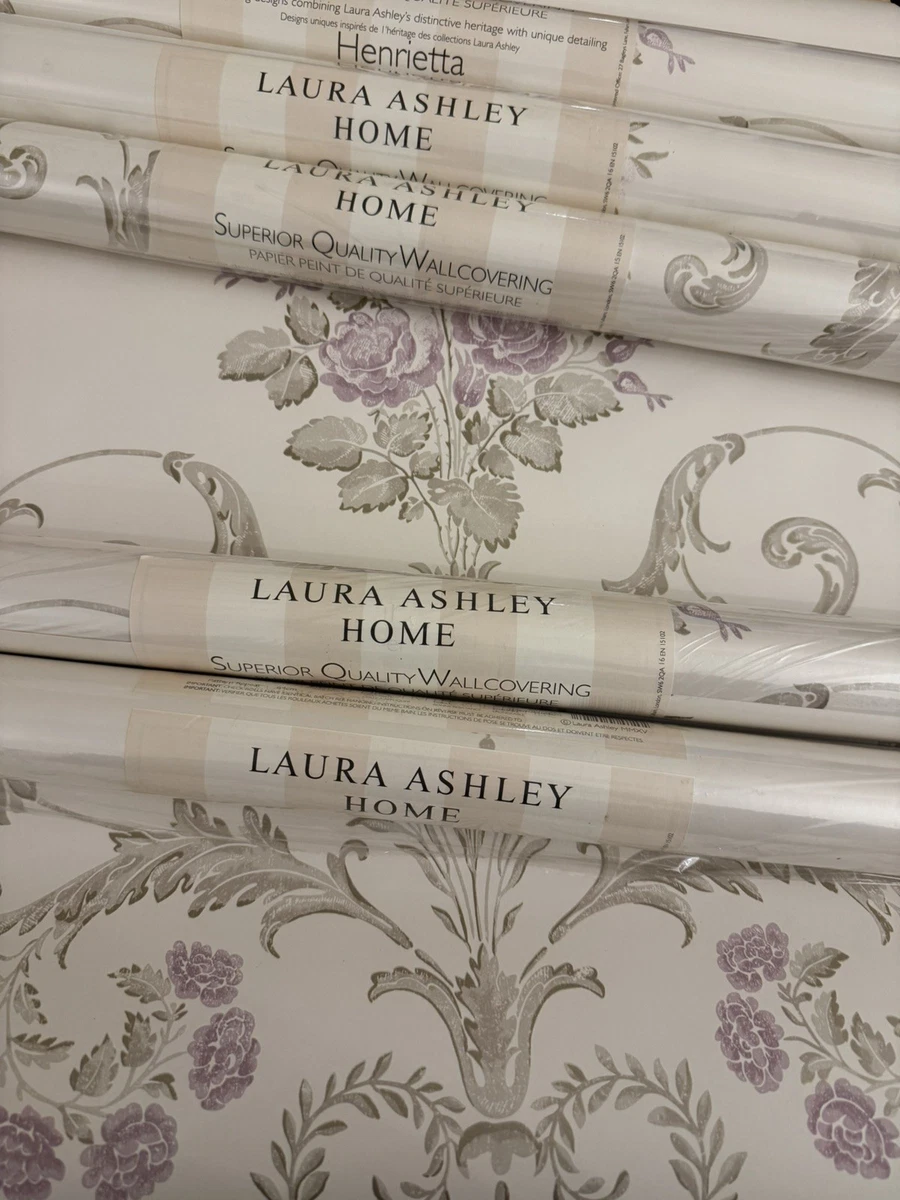Papel pintado lavanda Laura Ashley Henrietta 6 rollos disponibles PPR