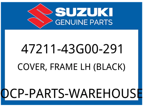 COVER, FRAME LH (BLACK)
