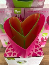 Job Lot x 6  Heart Shaped cutlery, Pen, Make Up With removable inner basket New