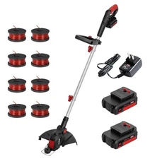 MZK 20V 12'' Cordless String Trimmer, Grass Trimmer & Edger Weed Wacker