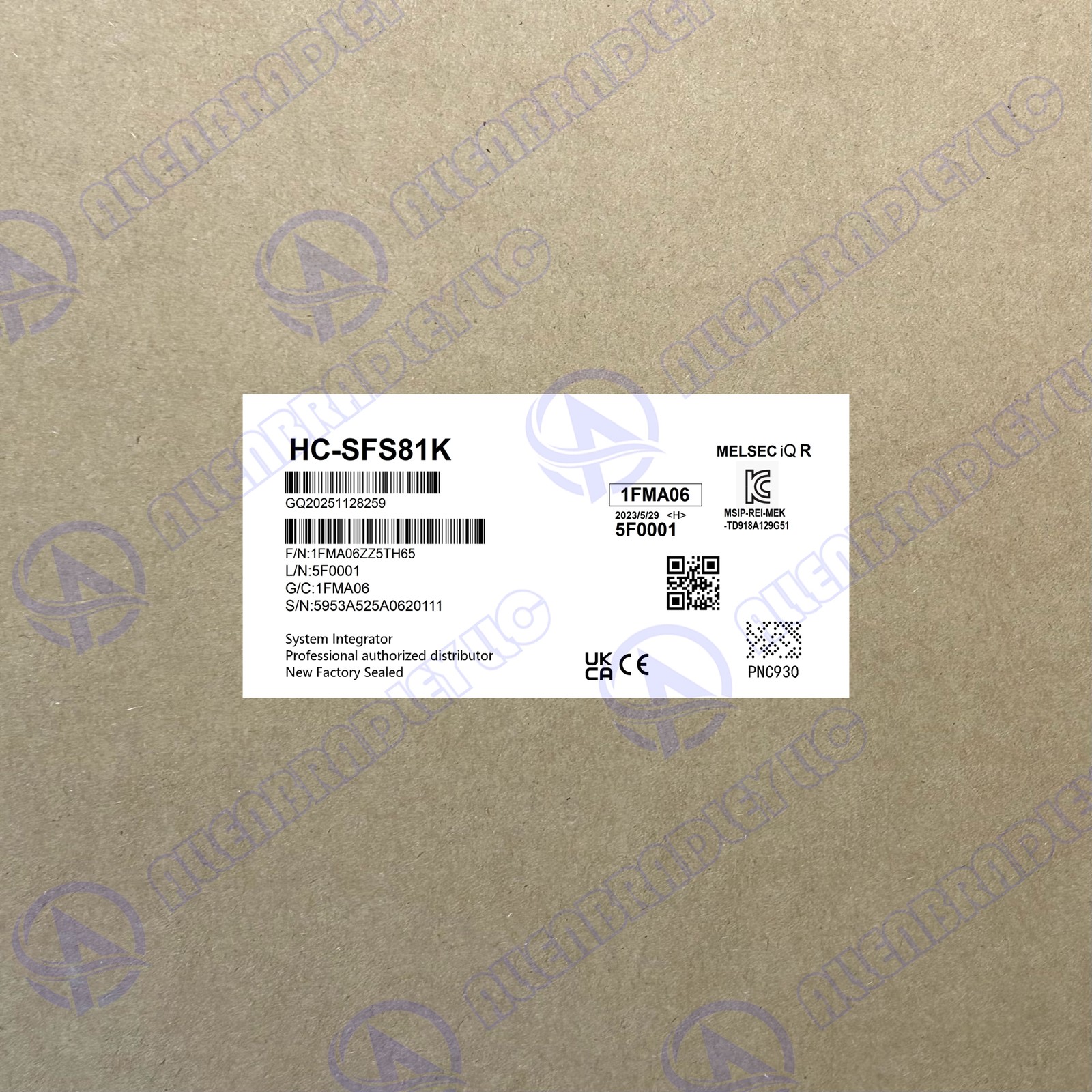 HC-SFS81K Servo Motor Mitsubishi UPS Express HCSFS81K  GQP0