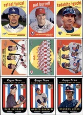 2008 Topps Heritage Baseball Green Backs Complete Your Set #101-200 You Pick!