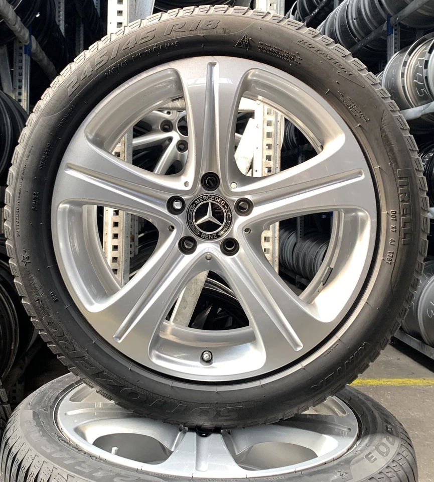 4x Original Mercedes-Benz Ruote invernali 245/45 R18 100V für E-Klasse W213 C213 - Bild 2 von 3