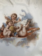 RARE FIND - VTG English Ironstone Tableware Angels Transferware Decorative Plate