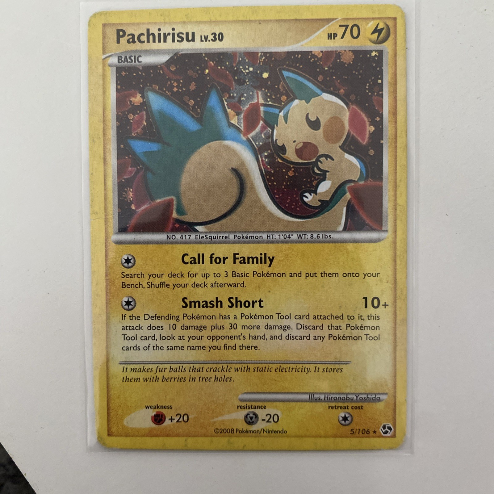 Pokemon Diamond & Pearl Great Encounters - Pachirisu  Card 5/106