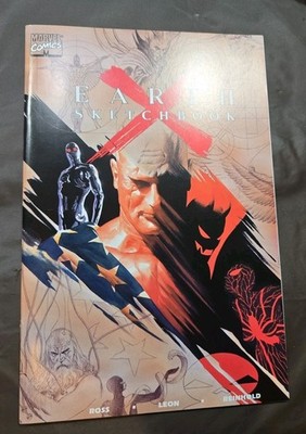 Earth X Sketch Book Alex Ross  1999 Black and White Drawings from Alex Ross T22