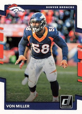 VON MILLER 2017 Panini Grease Monkey #1 Denver Broncos Football Card
