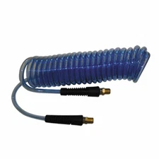 1/4" 25 Foot Blue Flexible Recoil Coil Air Hose