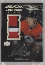 2019 SPx UD Black Lustrous Rookie 2020-21 Update Rudolfs Balcers Patch Auto a4i