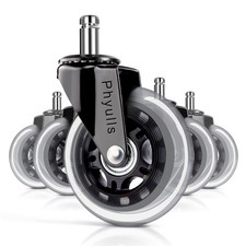 Office Chair Wheels 10mm Stem, FIT IKEA Chairs ONLY, 3'' ONLY 