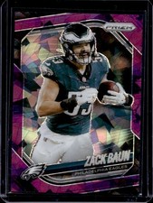 2025 Panini Prizm Zack Baun Purple Ice #/225 Eagles