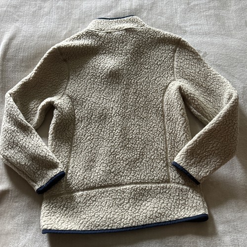 Patagonia Boys' Retro Pile Fleece 1/4 Zip in El Cap Khaki sz L 12 - Picture 5 of 5