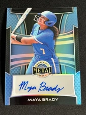 MAYA BRADY 2025 LEAF METAL WOMEN OF SPORT BLUE PRIZM 7/8 AUTO 🔥🔥