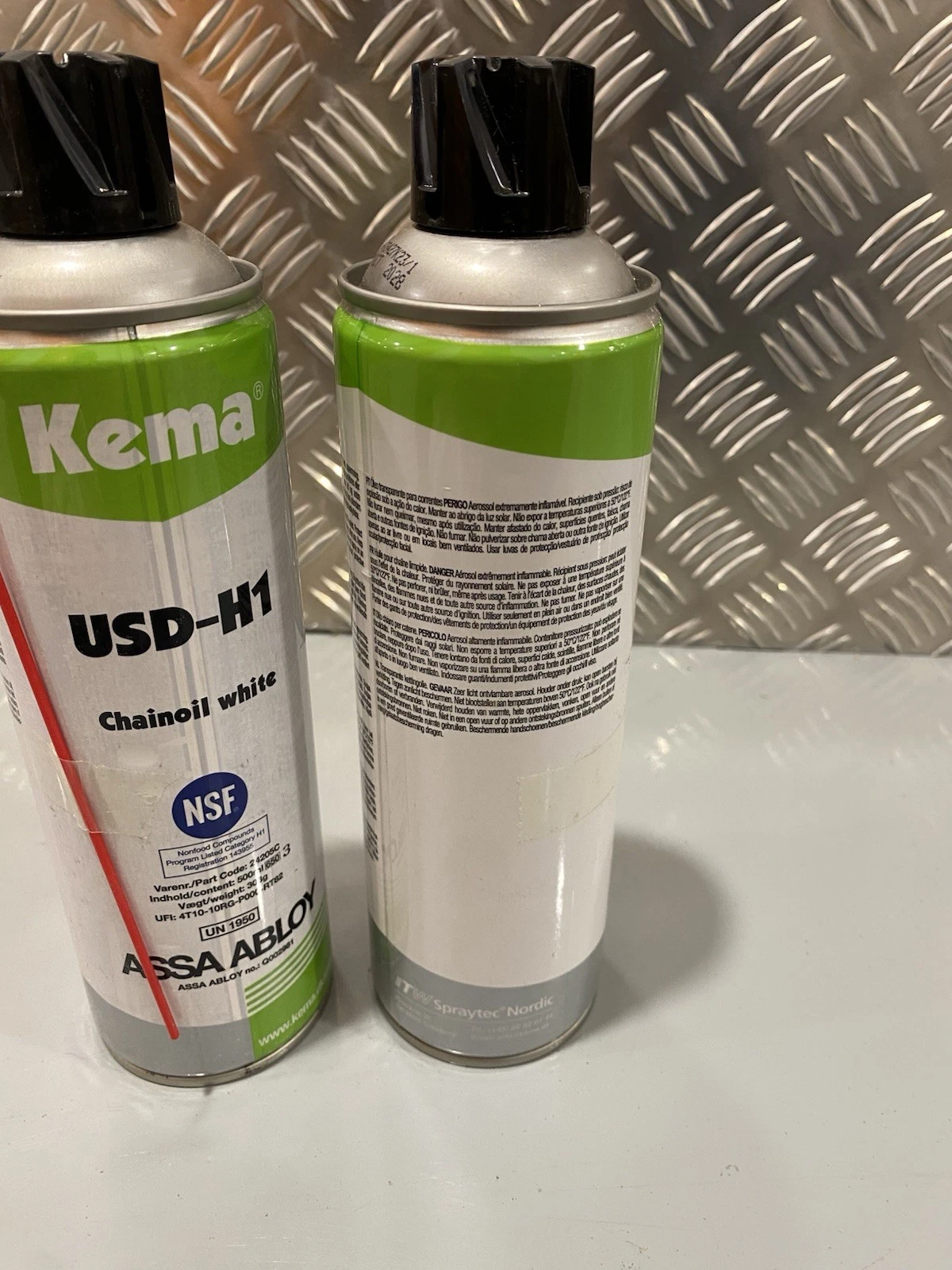 2x Kema USD-H1 Chain Lube Oil White Assa Abloy 24205C EXP 10/2028 New 4
