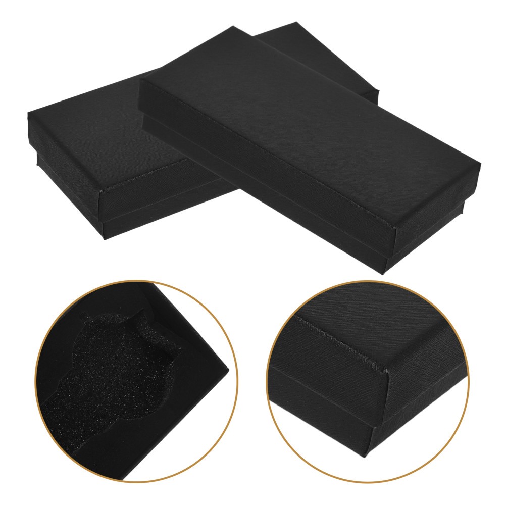 5 Pcs Necklace Box Cajas De Regalo Black Cardboard Boxes