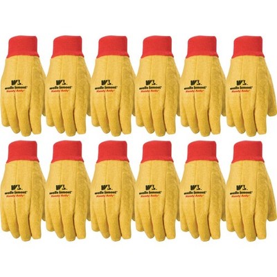 Wells Lamont Men's Work Gloves, Handy Andy Gold Gloves 12 Pairs