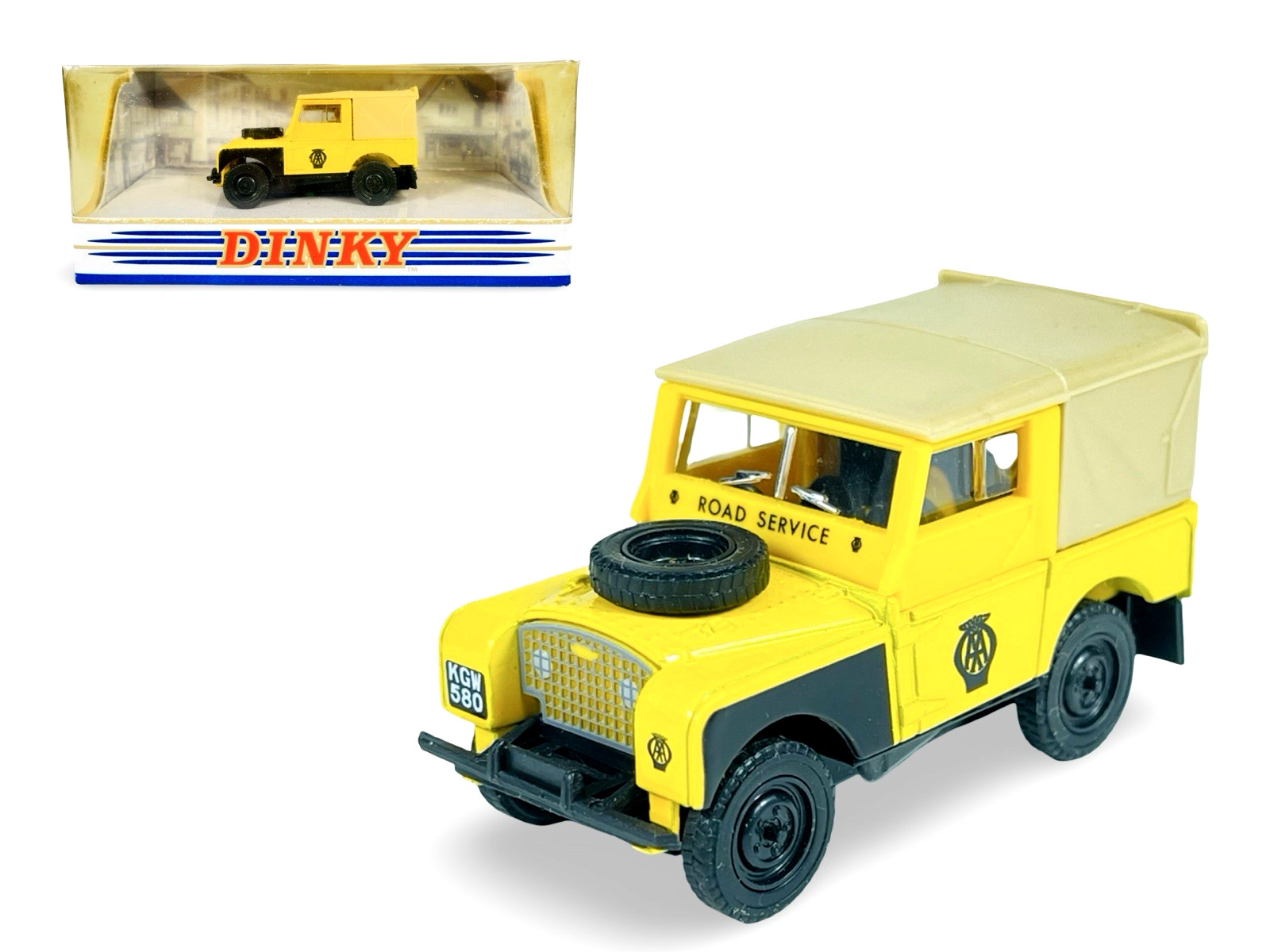 Matchbox DINKY DY9-B Yellow 1949 Land Rover - 1/43 Diecast Model Car