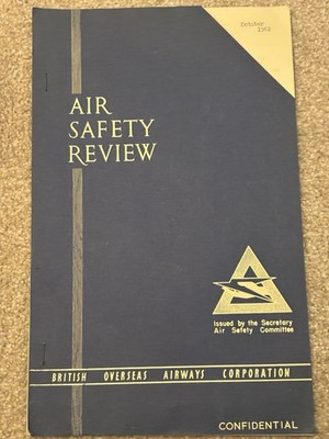 BOAC AIR SAFETY REVIEW OKTOBER 1962 BRITANNIA COMET 4 BOEING 707 DC-7C AIRLINE