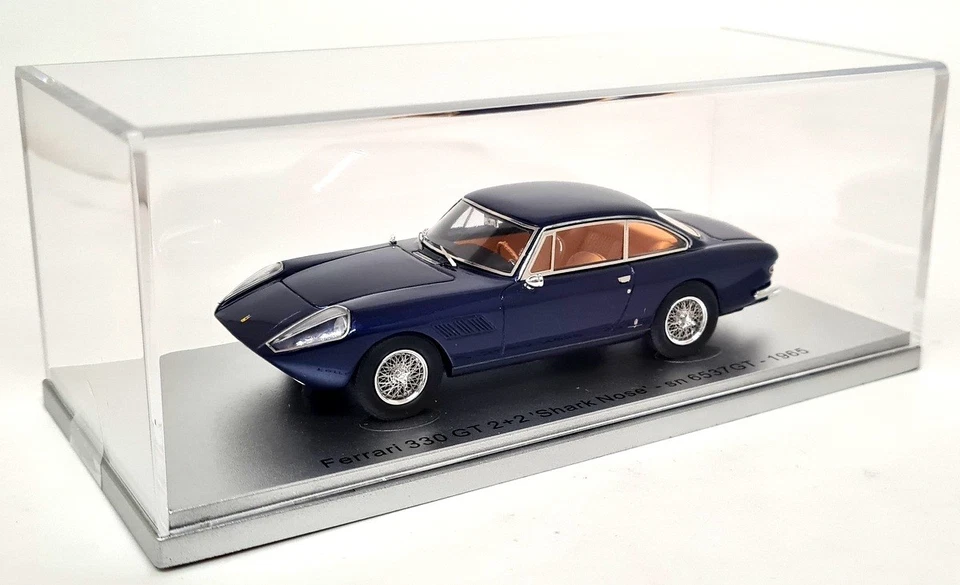 Kess 1/43 Ferrari 330 GT 2+2 Shark Nose sn 6537 Metallic Blue 65 Resin Model Car - Image 3 of 4