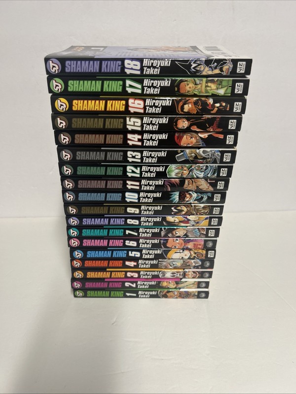 Shaman King English Manga Volumes 1-18 By Hiroyuki Takei