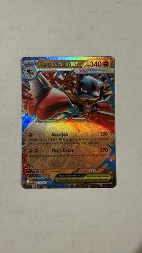Mega Lucario ex 077/132 Me01: Mega Evolution Holo - Bild 2 von 3