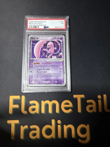 2006 POKEMON EX HOLON PHANTOMS #100 MEW EX-HOLO PSA 1