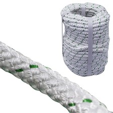 3/8In x 100FT Double Braid Polyester Ropes 4800 lbs Breaking Strength Strong ...