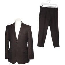 Theo, Anzug, Größe: 48, Viskose/Wolle, Grau, Nadelstreifen #mz7