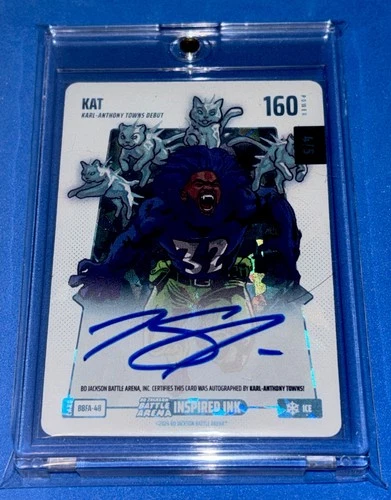 Bo Jackson Battle Arena Ice Alpha Trilogy Blast Auto KAT Karl-Anthony Towns 4/5