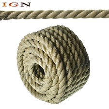 Manila Rope PP 3 Strand Twisted Rope Arborist Bull Rope Rope 1" 50'