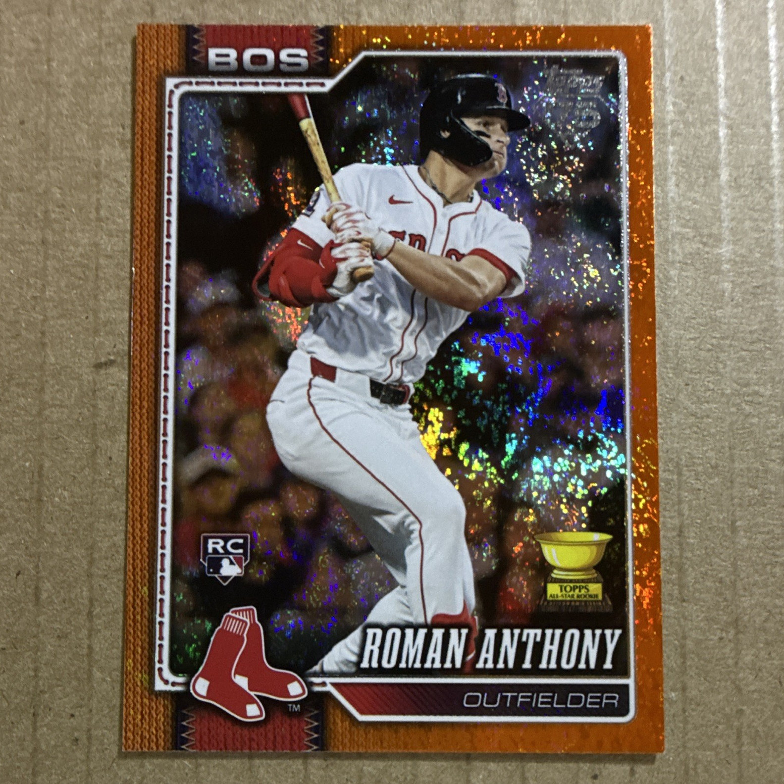 * Topps 2026 Roman Anthony Rookie #189 Boston Red Sox  #25/25 Orange Sandglitter